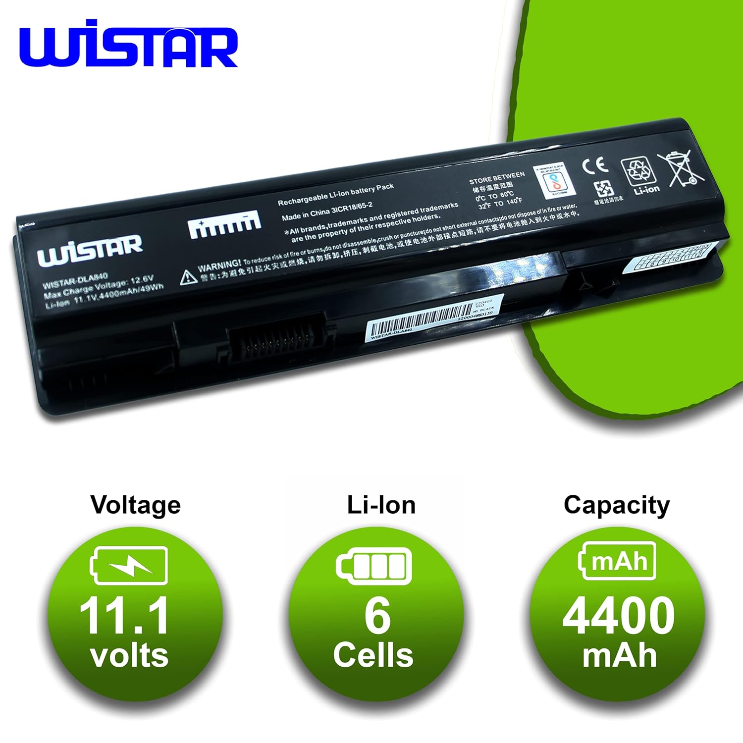 Dell F287H Laptop Battery – Reliable 6-Cell Power, Lightweight, Long-Lasting & Easy to Install