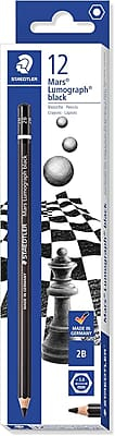 STAEDTLER 100B LUMOGRAPH BLACK PENCILS - 2B