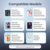 Portronics ChargeMate Trio 15W 3-in-1 Wireless Charger with 60W Type-C Cable | White