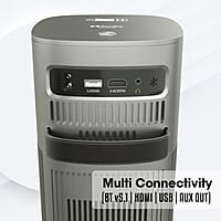 ZEBRONICS PIXAPLAY 18, Smart Vertical Projector, 3800 Lumens, 4K Support, Dolby Audio, 200 inch Screen Size, HDMI, USB, WiFi, Supports Bluetooth, 1080p Native, Electronic Focus, APP Support, Miracast