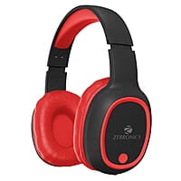 ZEBRONICS Thunder Bluetooth 5.3 Wireless Over ear Headphones with 60H Backup, Gaming Mode, Dual Pairing, ENC, AUX, Micro SD, Voice Assistant, Comfortable Earcups, Call Function