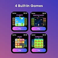 Roll over image to zoom in Zebronics DRIP Smart Watch with Bluetooth Calling, 4.3cm (1.69"), 10 Built-in & 100+ Watch Faces, 100+ Sport Modes, 4 Games, Voice Assistant, 8 Menu UI,