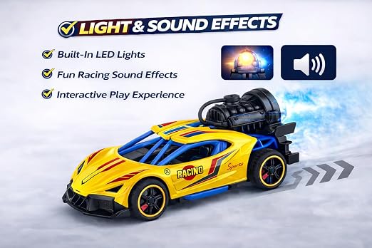 MMC Mist Spray Racing Car – Pull Back Toy