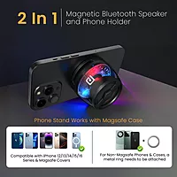 Portronics Nadya 6W – Magnetic Bluetooth Speaker with RGB Lights, MagSafe Attachment & Portable Design