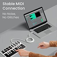 Portronics PrintLink 5 – USB-A to B Printer Cable, 5M, high-speed data transfer, durable design, compatible with various printers, ideal for home and office use, flexible and tangle-free.