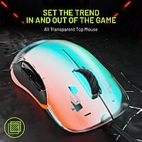 Archer Tech Lab Recurve 400 Transparent Wired Mouse
