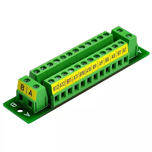 16 Amp 2x12 Position Terminal Block Distribution Module for AC DC