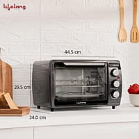 Lifelong OTG 25 Litre for Kitchen with Barbeque Tray - 1450W Oven Toaster Griller Machine Electric