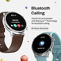Fitshot 1.32" Round CosmicDisplay 360 * 360 High Resolution with BT Calling Smartwatch, 100+ Sports Mode with IP68, Sp02 Tracking, 100+ Watch Faces, AI Voice Assistant