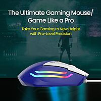 Portronics Vader Gaming Mouse – USB Wired | Blue | 1 Year Warranty