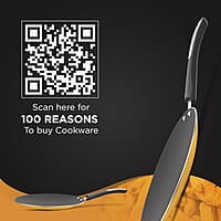 Preethi Dura Collectiona Non Stick Concave Tawa, 28 cm, Gas & Induction Compatible