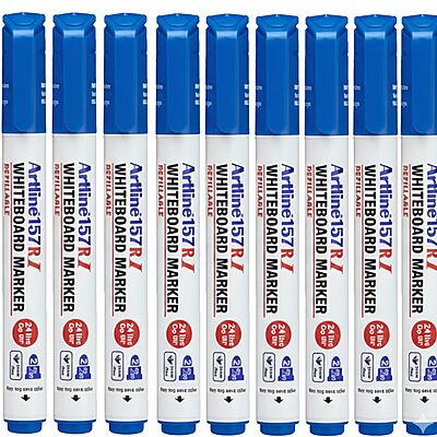 Whiteboard Marker EK-157RI Blue – Pack of 10