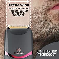 Havells Bt9009 Men Digital Display Beard & Moustache Trimmer, Fast Charge Allows 30 + Trims