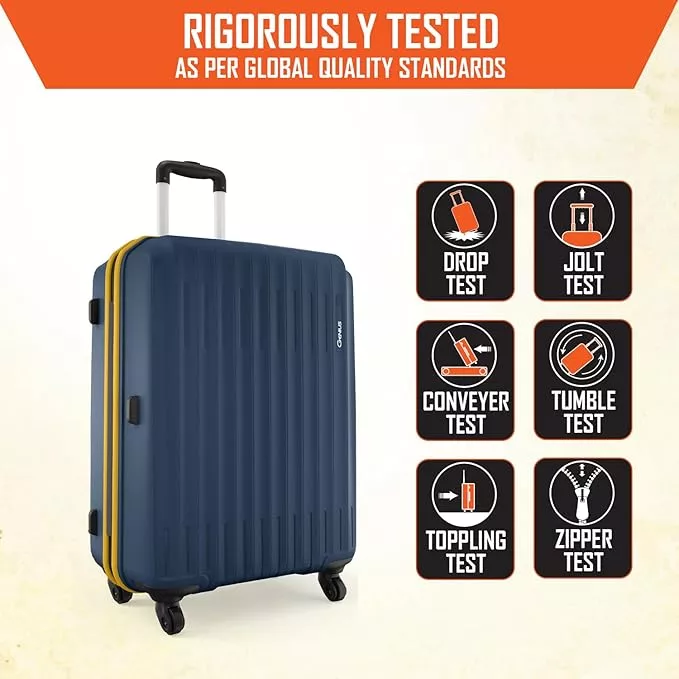 Safari Genius Alley Set of 3 (Cabin+ Medium + Large) Trolley Bags Hard Case Polypropylene