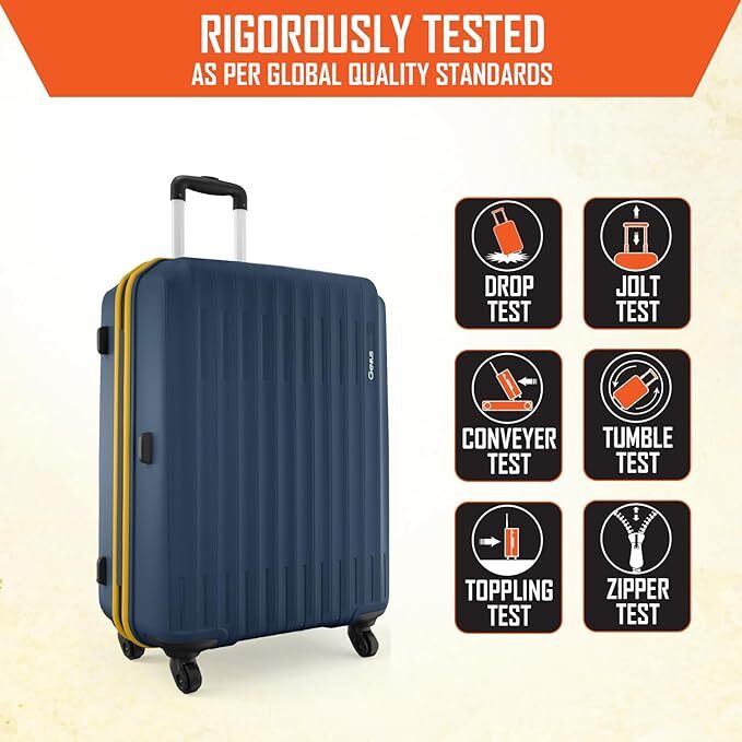 Safari Genius Alley Set of 3 (Cabin+ Medium + Large) Trolley Bags Hard Case Polypropylene