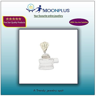 Spatik Linga with Silver Naga Idol Spatik Linga with Silver Naga Idol