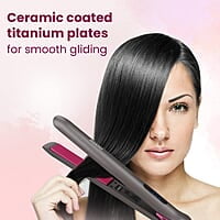 AGARO Hair Straightener, Ceramic Coated Titanium Plate HS1957