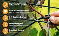 SCHOFIC Cable Tie 200MM Black Cable Tie Zip Wire "6 Inch