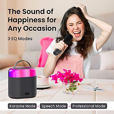 Portronics Dash 3 – 16W Bluetooth Speaker with Mic | Powerful Sound, Deep Bass & Hands-Free Calling for Parties & Music