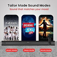 Portronics Pure Sound 105 – 200W 2.1 Soundbar with HDMI offers immersive audio experience, sleek design, and powerful bass. Perfect for movies, music, and gaming. Enhance your entertainment setup!