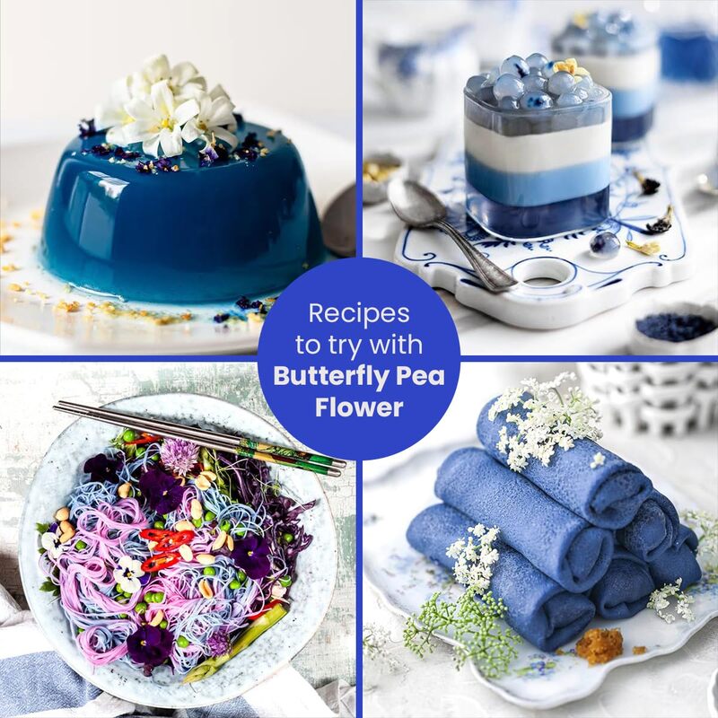 Growv Naturals Blue Pea Flower Tea – 100% Natural Detox & Antioxidant | 30 Bags