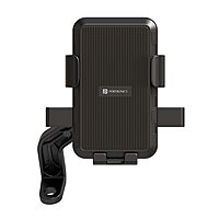 Portronics Mobike 5 Scooty Phone Holder – Mirror Mount | 360° Rotation | Black | 1 Year Warranty