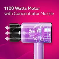 AGARO HD-1211 Hair Dryer 1100 Watts, 2 Heat Speed and Cool Mode