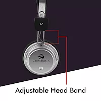 Zebronics ZEB-1001HMV Wired Headphones – Mic, Multicolor, featuring comfortable ear pads, adjustable headband, and high-quality sound. Perfect for music lovers and gamers alike!