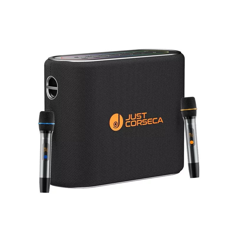 Just Corseca Sonic Sphere 450W Bluetooth Speaker – Karaoke | TWS | 12H Playtime | Black