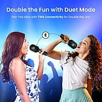 Portronics Dash 2 Wireless Bluetooth Karaoke Mic with 10W Speaker,Upto 10 Hour Playtime