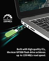 Acer UP300 128GB USB 3.2 Pen Drive – High Speed Flash Drive | Green