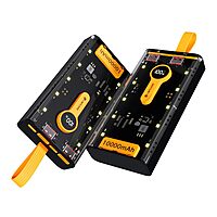 Lapcare Bolt I LPB‑402 10000 mAh Li‑Polymer power bank with Type‑C + USB‑A ports, 22.5 W fast charging, digital display, safety protection.