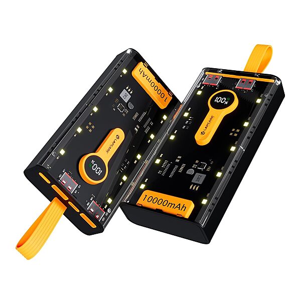 Packaged in a sleek compact design, the 10,000 mAh Lapcare Blaze LPB‑015 delivers 22.5 W fast charging, dual USB output, dual input (Type‑C & Micro‑USB), LED status & safety protections.