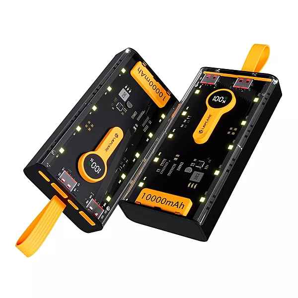 Packaged in a sleek compact design, the 10,000 mAh Lapcare Blaze LPB‑015 delivers 22.5 W fast charging, dual USB output, dual input (Type‑C & Micro‑USB), LED status & safety protections.