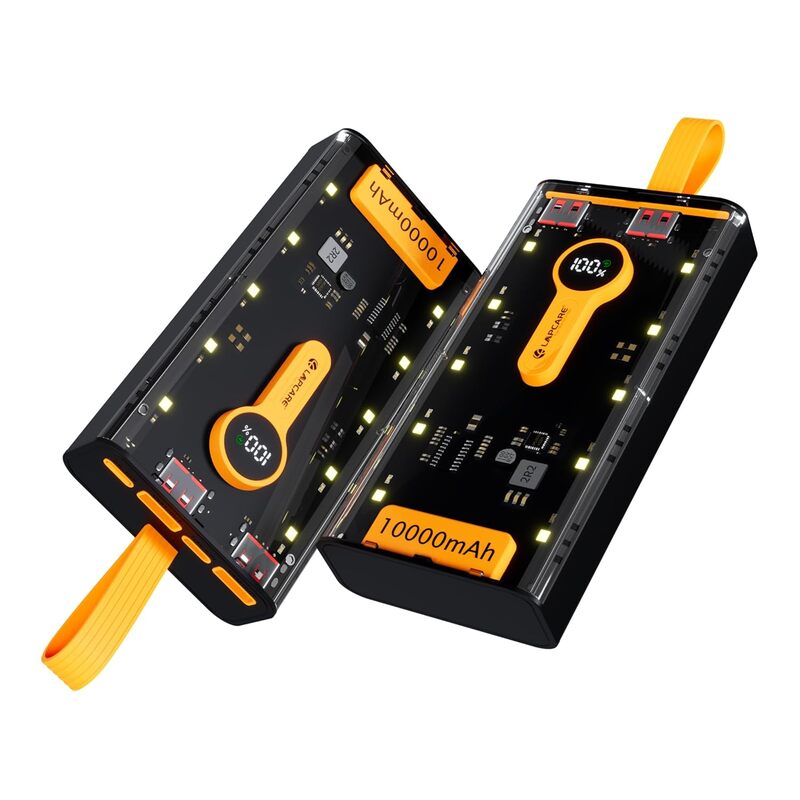 Packaged in a sleek compact design, the 10,000 mAh Lapcare Blaze LPB‑015 delivers 22.5 W fast charging, dual USB output, dual input (Type‑C & Micro‑USB), LED status & safety protections.