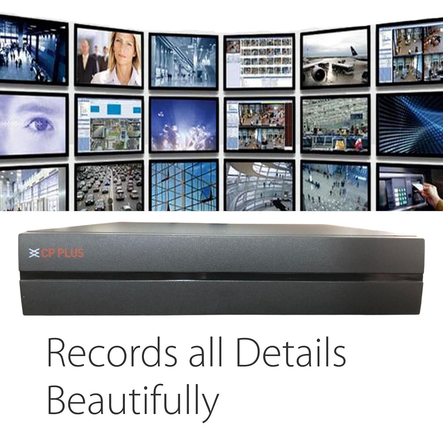 Open Box CP Plus 4 Channel Full HD DVR with H.265+ Compression – Upto 2.4MP Camera Support, Black, CP-UVR-0401E1-IC2