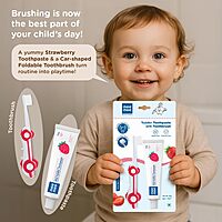 Mee Mee - Toothpaste And Brush - Strawberry