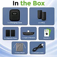 UltraProlink UM1215BLK - Sonic Vibe Dual Microphone with Charging Case (Black)