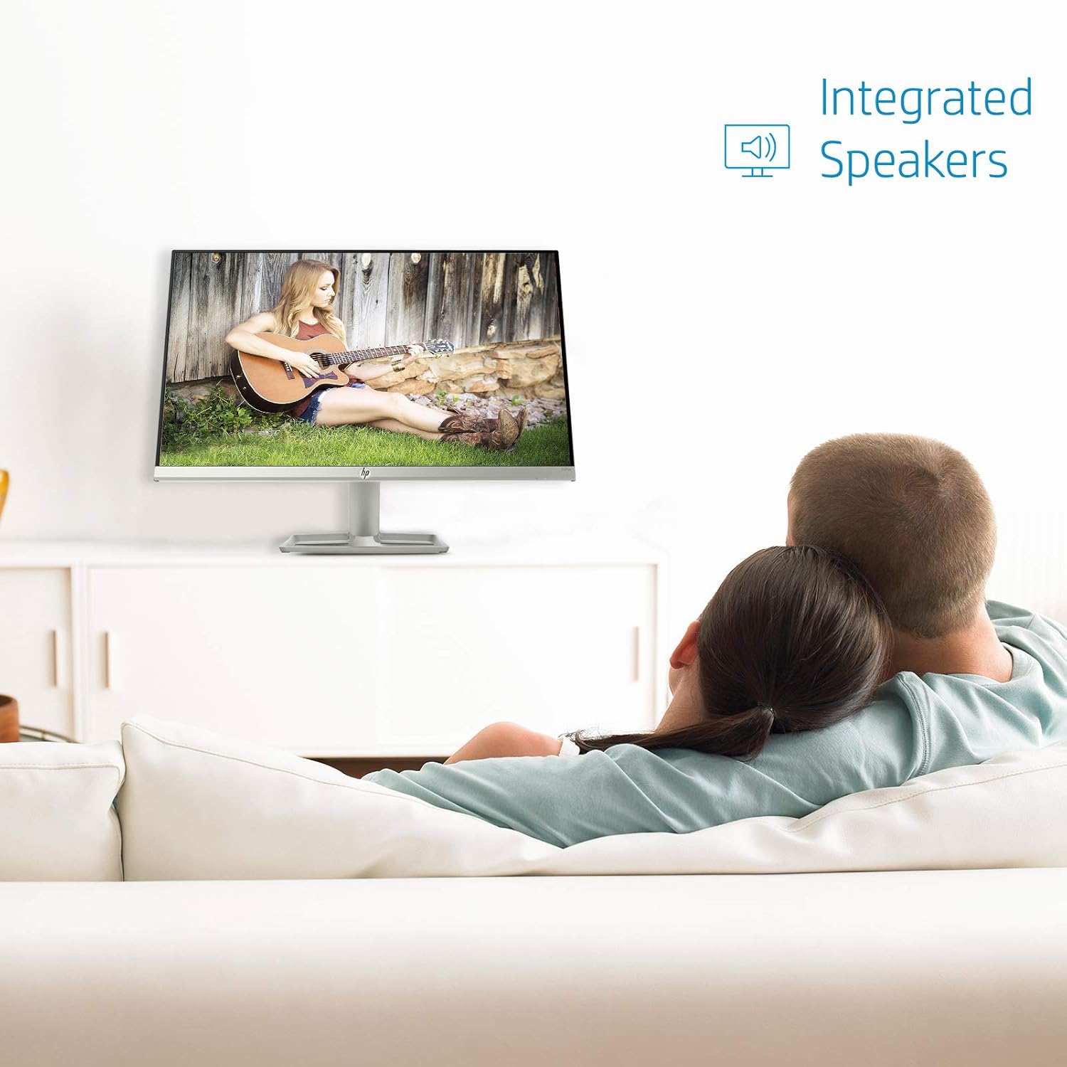 HP 24-Inch FHD LED Monitor delivers vibrant 1920x1080 visuals, sleek design, and versatile HDMI/VGA connectivity for work and entertainment.