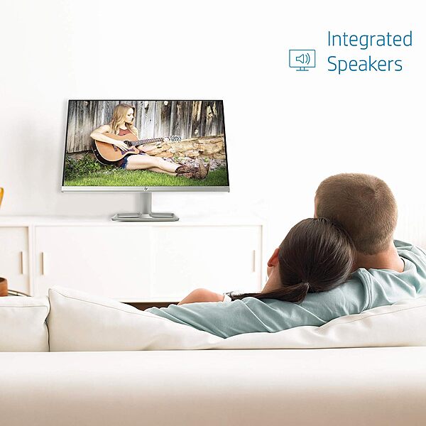 HP 24-Inch FHD LED Monitor delivers vibrant 1920x1080 visuals, sleek design, and versatile HDMI/VGA connectivity for work and entertainment.