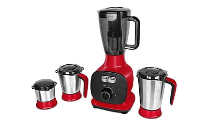 Faber FMG Candy 1000 3J 1000W Mixer Grinder with 3 Jar and 1 Fruit Filter, Mystic Red