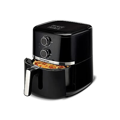 Crompton NourisPro 4.5 Ltr Air Fryer with Quick Fry Technology 1500 Watts Super Helix Heating element