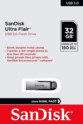 SanDisk Ultra Flair 32GB USB 3.0 Pen Drive – High Speed Flash Drive