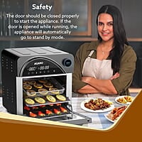 AGARO Royal Air Fryer For Home, 14.5L, Rotisserie Convection Oven, 1700W, Electric Oven