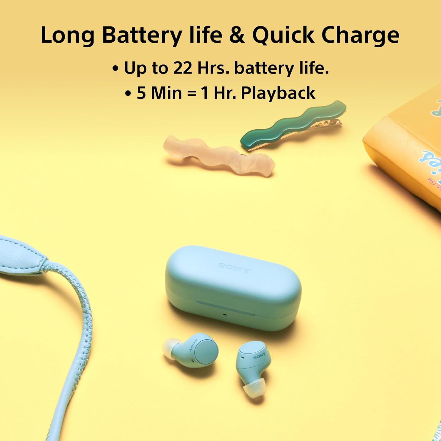 Sony WF-C510 Truly Wireless Bluetooth Earbuds with Mic, TWS, Up to 22 Hours Battery, in Ear, Ambient Sound Mode, Small and Comfortable, Ipx4 Sony WF-C510 Truly Wireless Bluetooth Earbuds with Mic, TWS, Up to 22 Hours Battery, in Ear, Ambient Sound Mode, Small and Comfortable, Ipx4