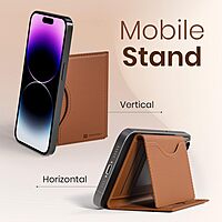 Portronics Wallet X – Magnetic Tri-Fold Wallet, Brown. Stylish and functional, this wallet features a secure magnetic closure, multiple card slots, and a sleek design perfect for everyday use.