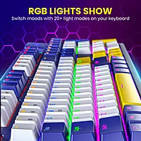 Portronics K1 Mechanical Keyboard offers tactile blue switches, customizable RGB lighting, sleek design, and durability for gamers and typists.