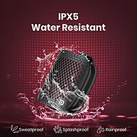 Portronics POR 2713 Talk 5 Bluetooth Speaker – BT 5.3  Clip-On  Mic  IPX5  Black