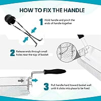 AGARO Marvel 1700-Watt Deep Fryer with 2-Litre Capacity and 3 Temperature Settings, Deep Fat Fryer