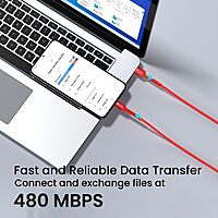 Konnect X 6A 1M USB to Type-C Cable – Blue Fast Charging & High-Speed Data Transfer